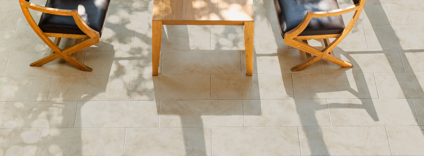 Porcelain Tile Flooring in Sunroom